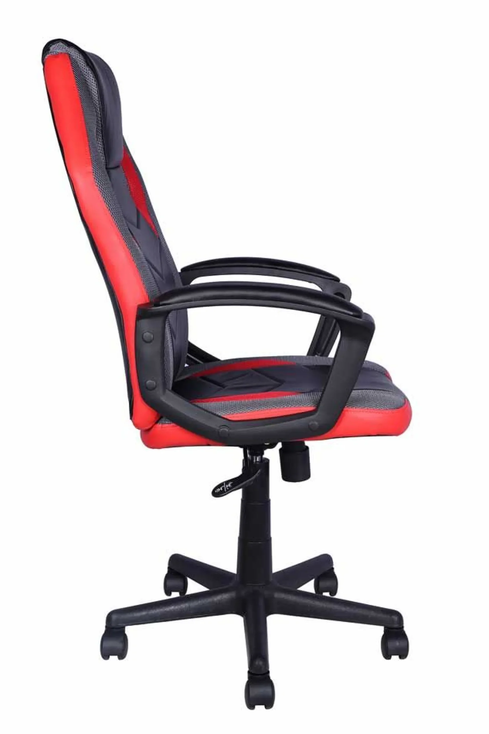 Spielstuhl Tiger - 57.5x65x102.5cm - verstellbar - drehbar - schwarz/rot