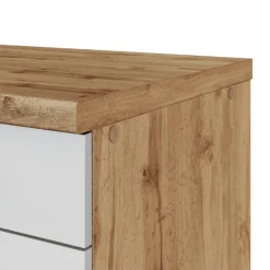 Spülenschrank Sorrella 100cm 2 Türen - weiß/Eiche