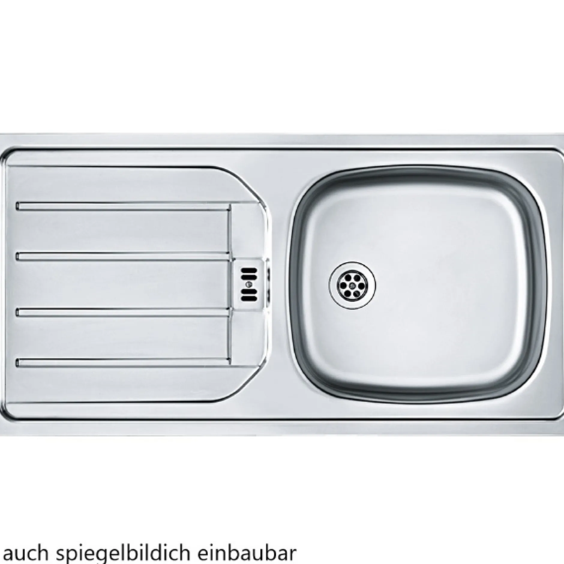Spülenschrank Sorrella 100cm 2 Türen - weiß/Eiche