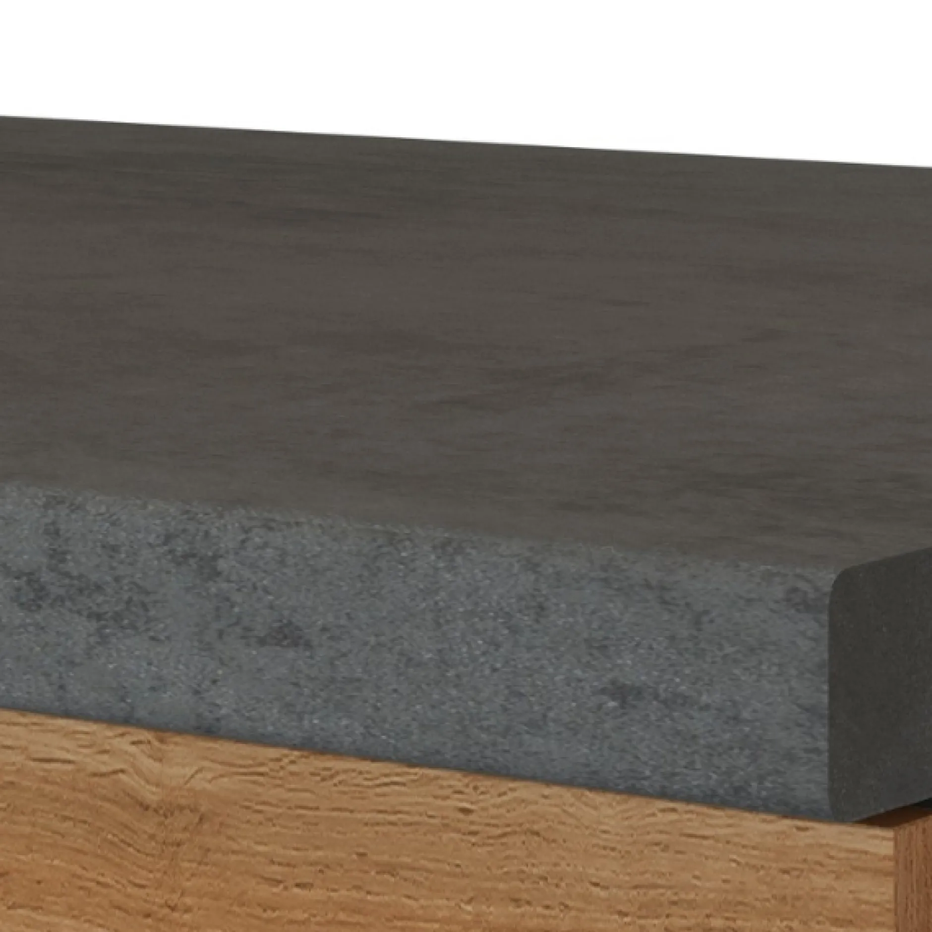 Spülenschrank Sorrella 100cm 2 Türen - Eiche/Graphit