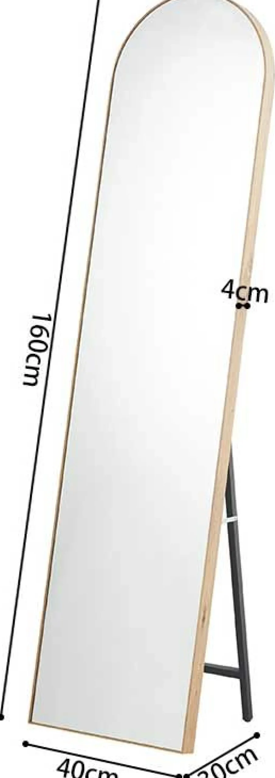 Standspiegel Rosalie | 40 x 160 cm | Old Oak Design