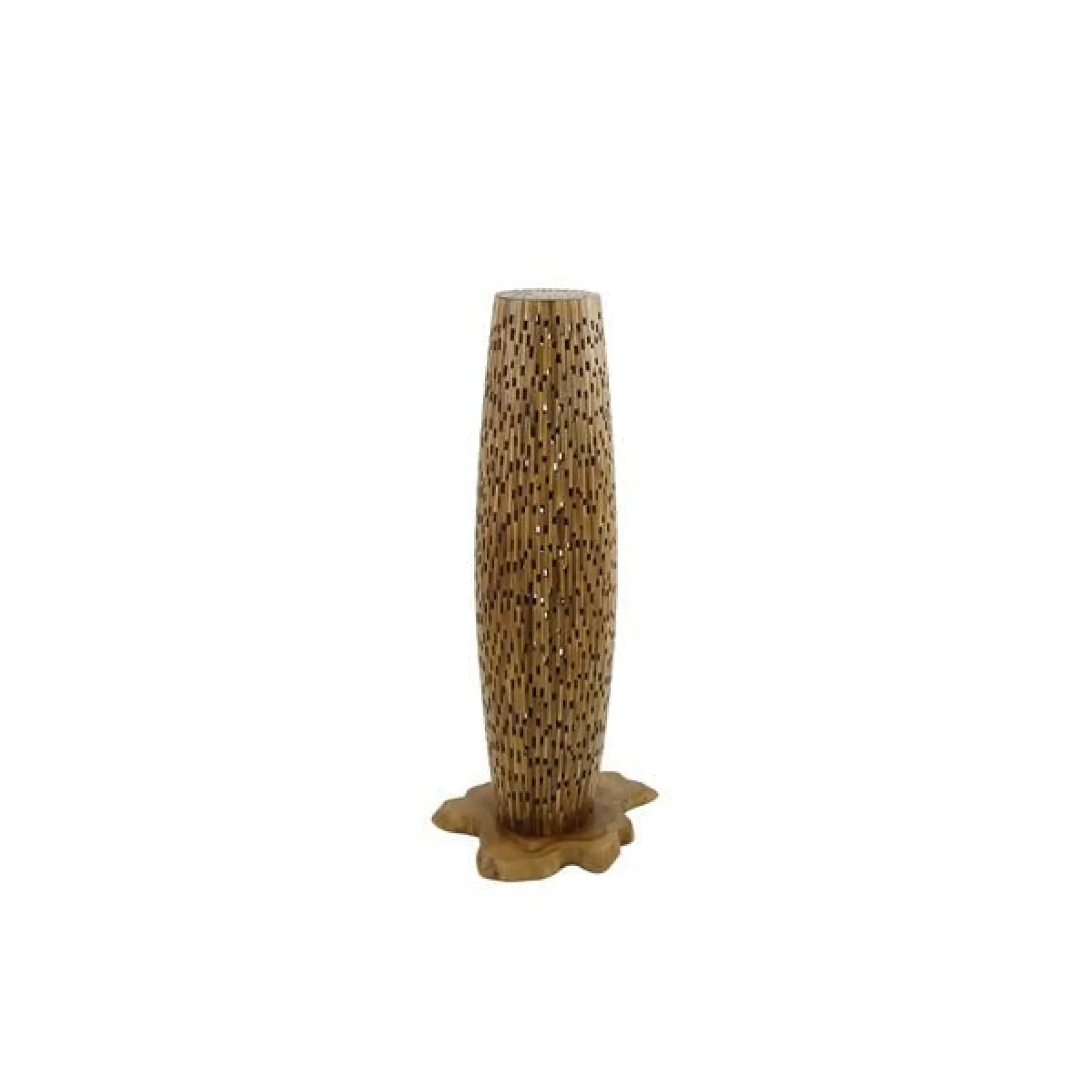 Stefanos Stehlampe 104 cm-recyceltes Teakholz