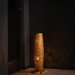 Stefanos Stehlampe 104 cm-recyceltes Teakholz