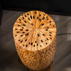Stefanos Stehlampe 104 cm-recyceltes Teakholz
