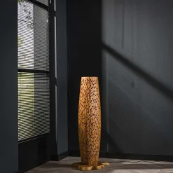 Stefanos Stehlampe 104 cm-recyceltes Teakholz