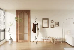 Steh-Garderobe Kassie | Ø48 x 174 cm | Schwarz / Metall