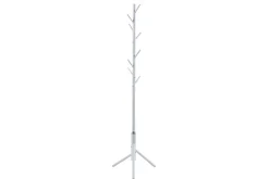 Steh-Garderobe Kassie | Ø48 x 174 cm | Weiß / Metall