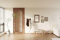 Steh-Garderobe Kassie | Ø48 x 174 cm | Weiß / Metall