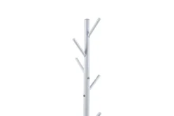 Steh-Garderobe Kassie | Ø48 x 174 cm | Weiß / Metall