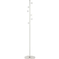 Steh-Garderobe | Ø35 x 180 cm | Weiß