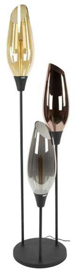 Stehleuchte Cocoon - Ø45x178cm - 3 Lampen - Glas