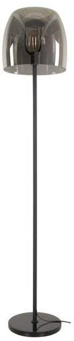 Stehleuchte Drift - Ø35x170cm - graues Fuméglas