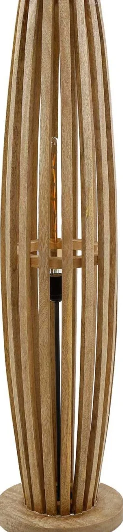 Stehleuchte Vivian - 22x105x22 cm - Mangoholz/Beige