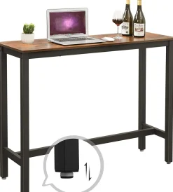 Stehtisch Isolde 120x40 industrial - braun/schwarz