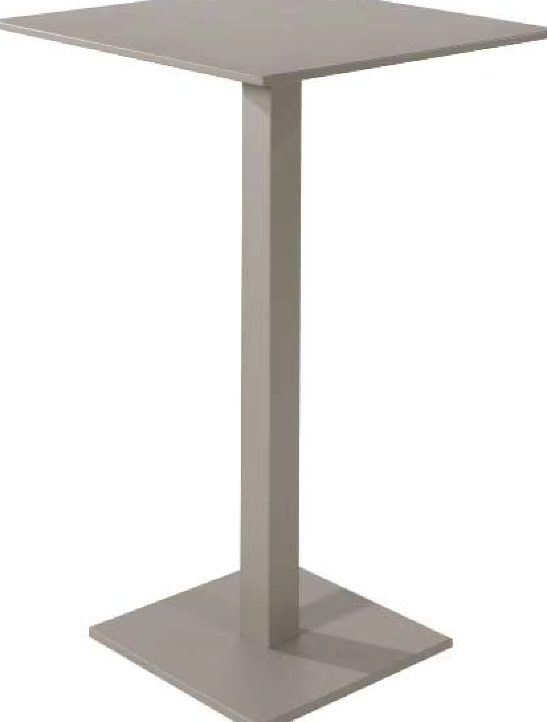 Stehtisch Prada - Aluminium beige - 70x70x108cm