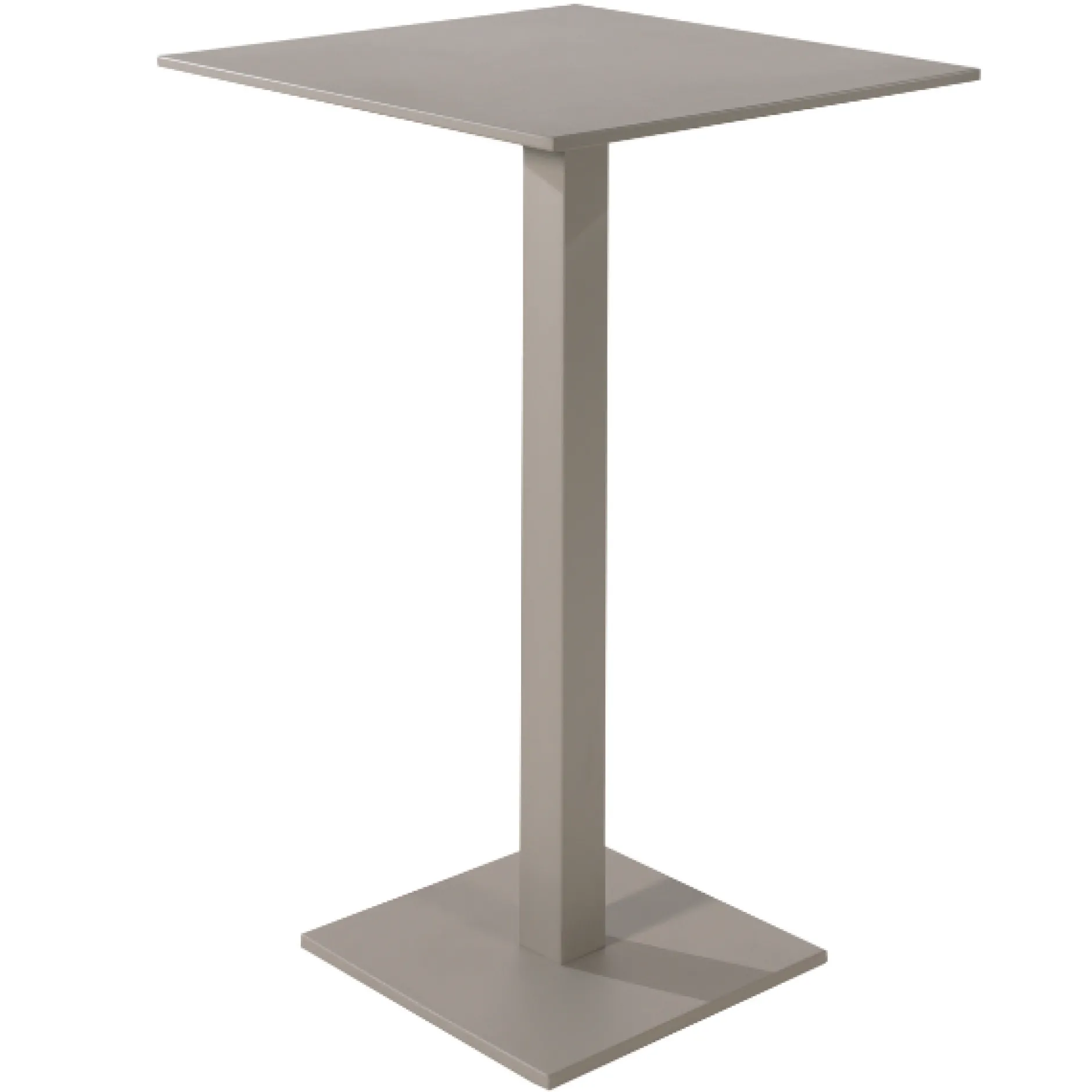 Stehtisch Prada - Aluminium beige - 70x70x108cm