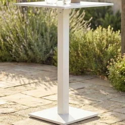 Stehtisch Prada Gescova - Aluminium - 70x70cm - Weiß
