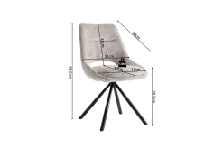 Stuhl Dante | 51 x 60 x 86 cm | Beige