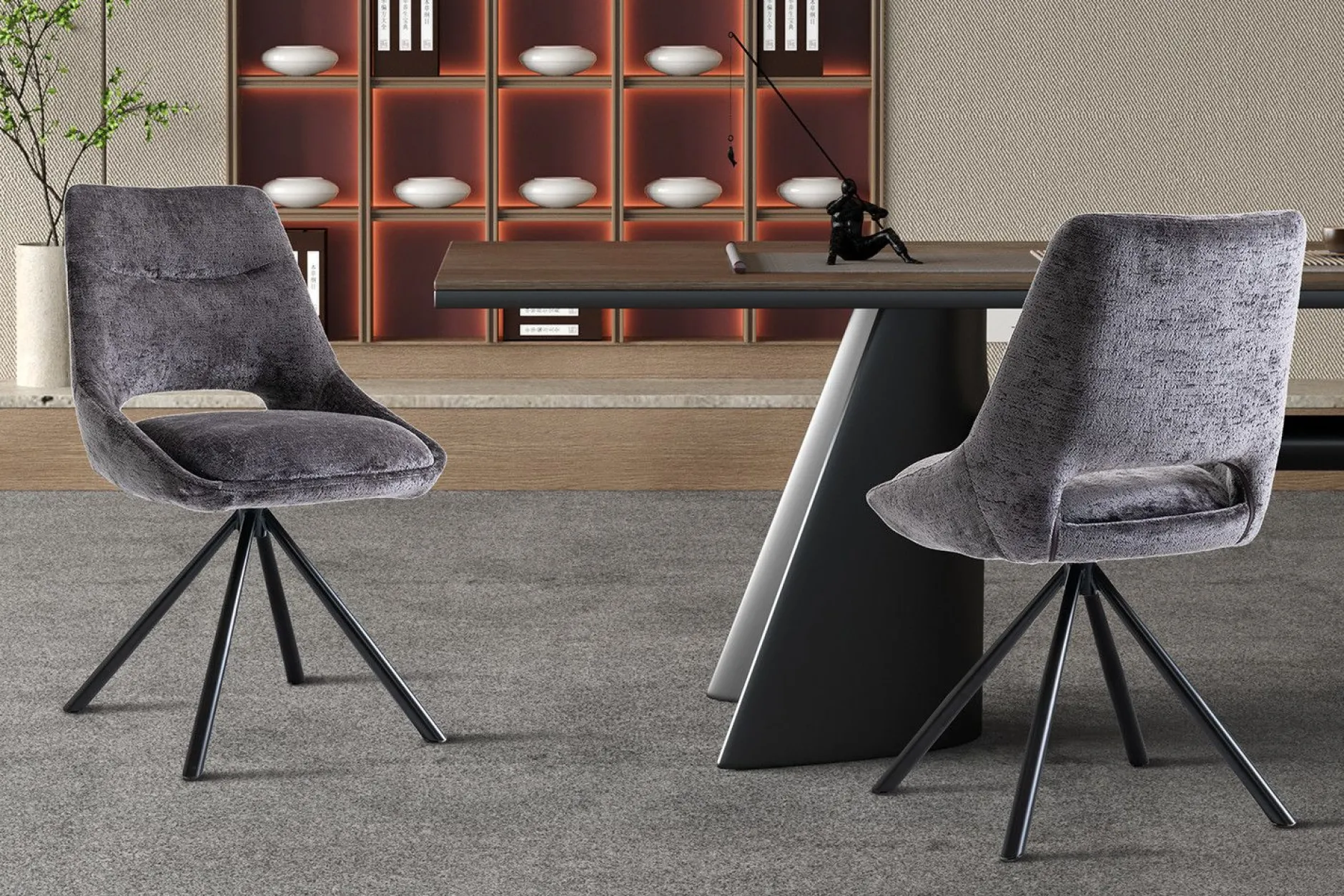 Stuhl Dante | 51 x 60 x 86 cm | Grau