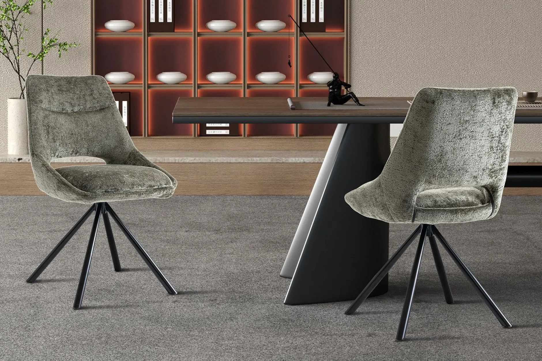 Stuhl Dante | 51 x 60 x 86 cm | Grün