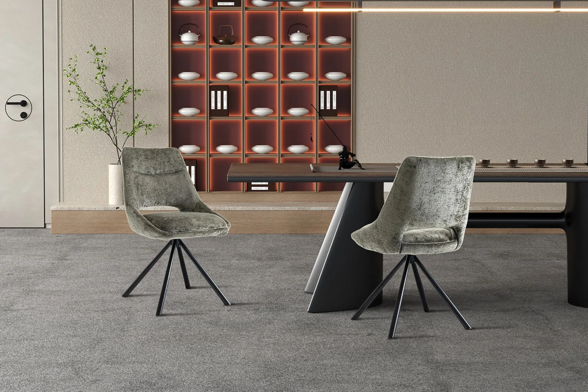 Stuhl Dante | 51 x 60 x 86 cm | Grün