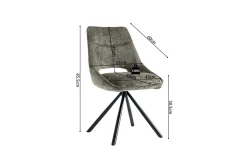 Stuhl Dante | 51 x 60 x 86 cm | Grün