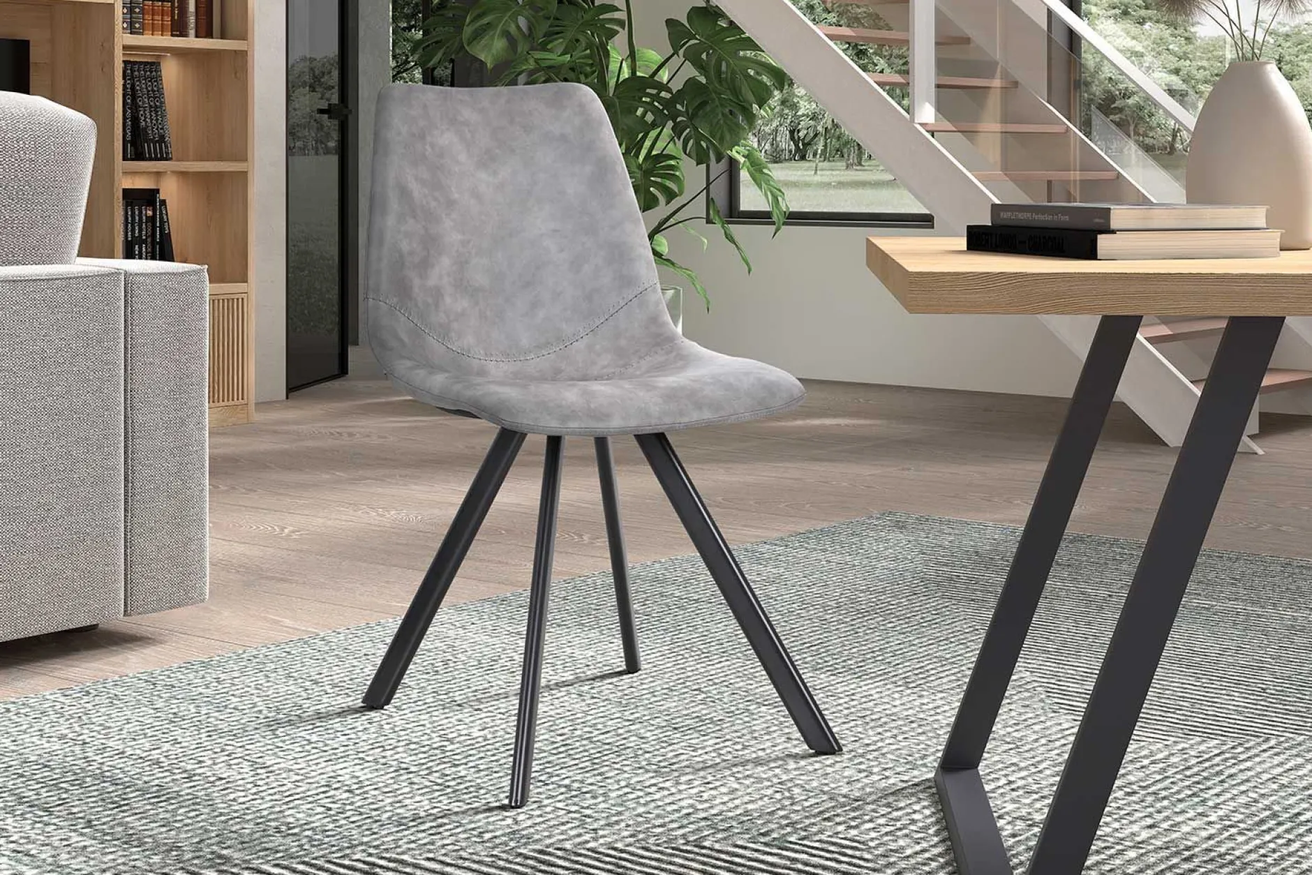 Stuhl Emmy - grau