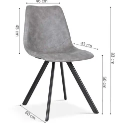 Stuhl Emmy - grau