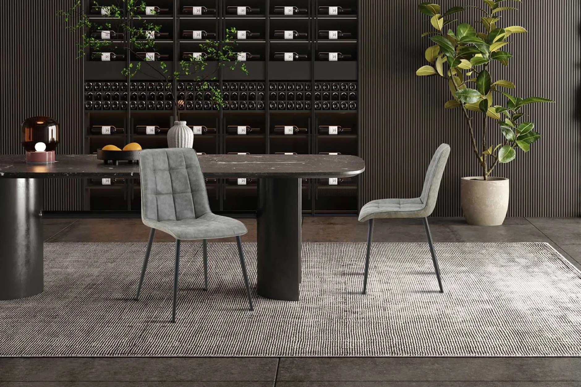 Stuhl Furax | 43 x 60 x 88 cm | Grau