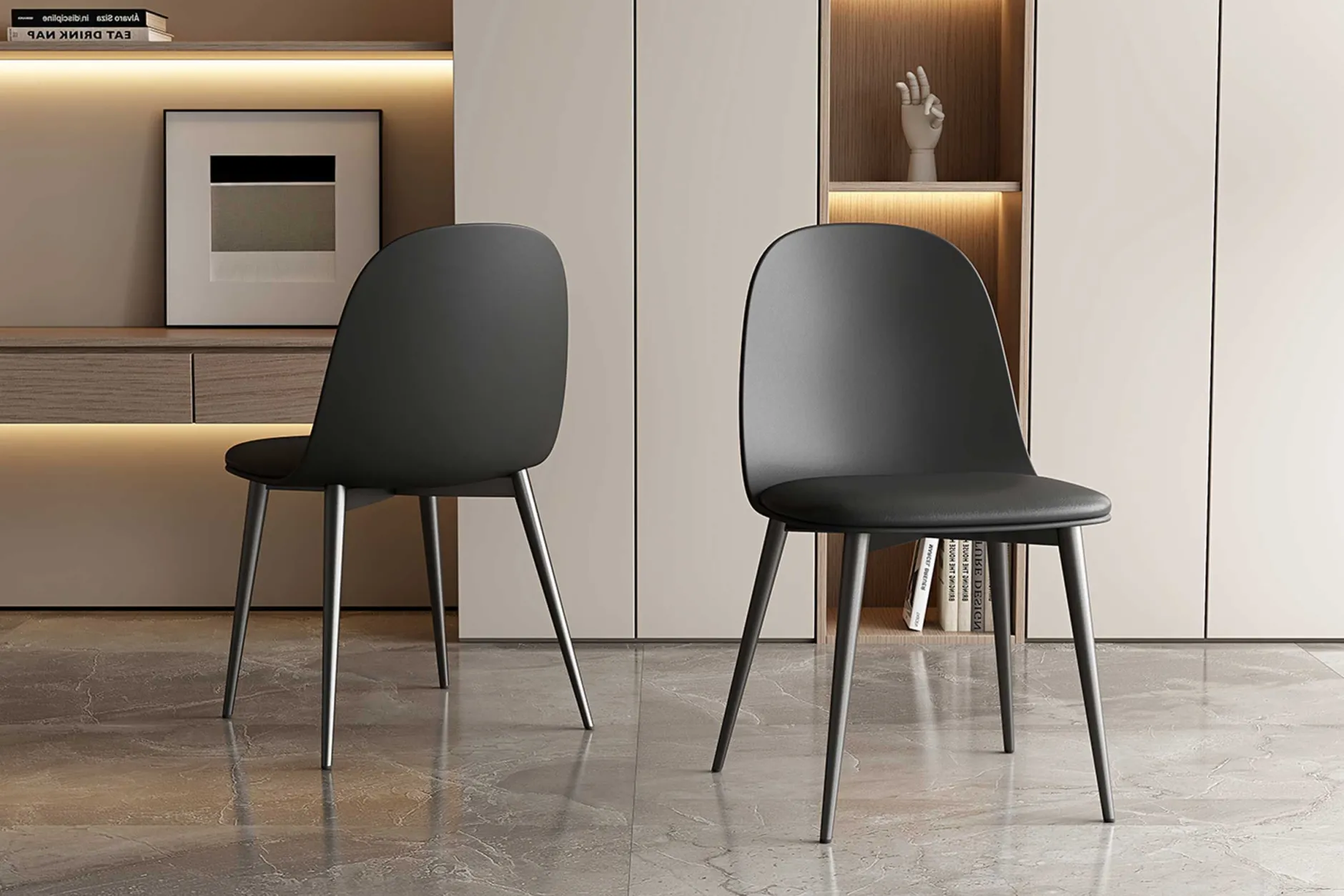 Stuhl Jasmin | 51 x 44 x 81 cm | Schwarz