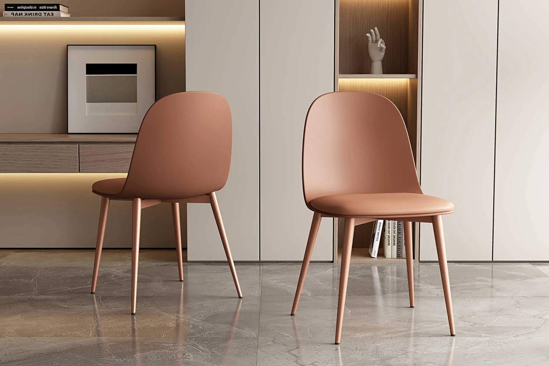 Stuhl Jasmin | 51 x 44 x 81 cm | Terrakotta