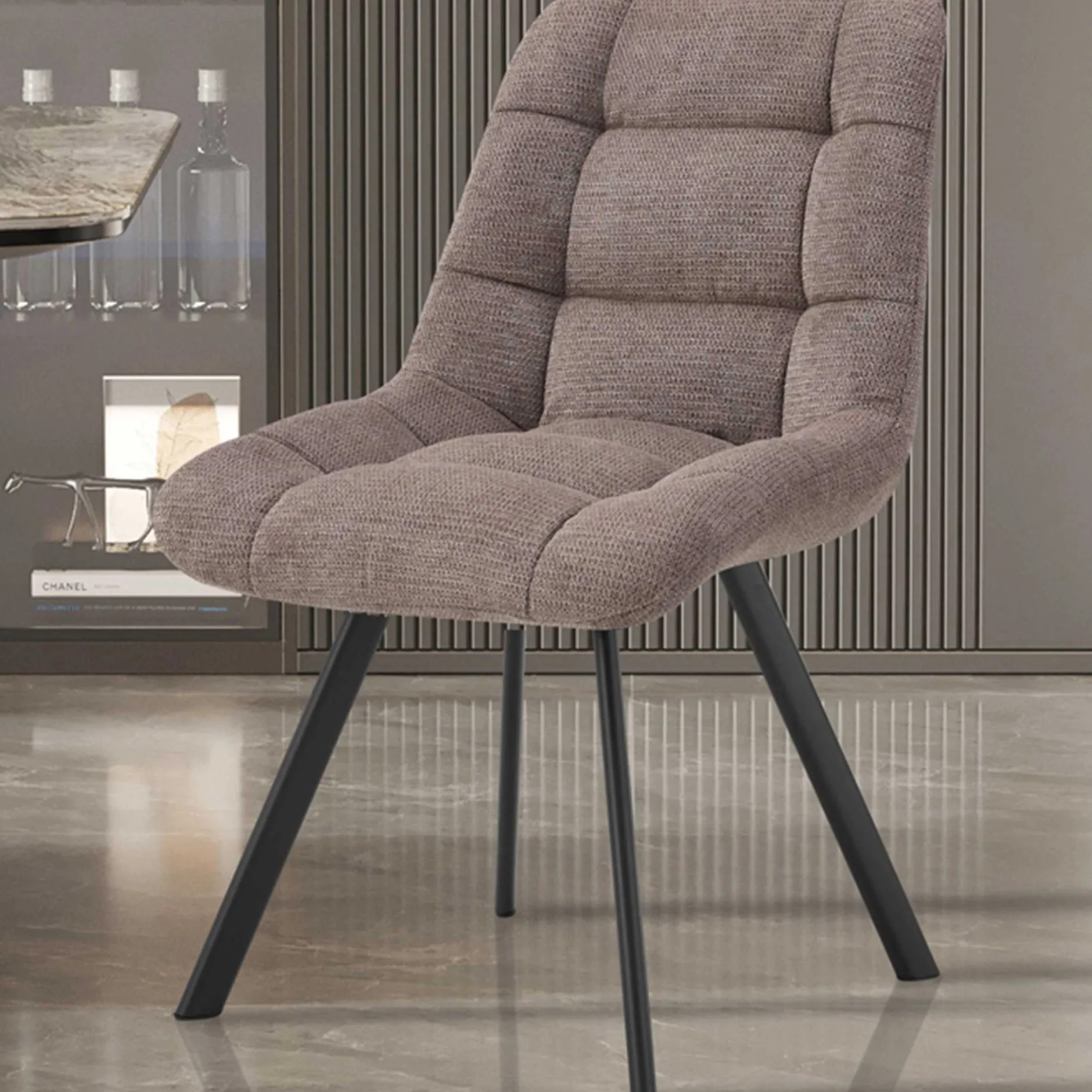 Stuhl Lizzy | 52 x 62 x 89 cm | Farbe Pepper