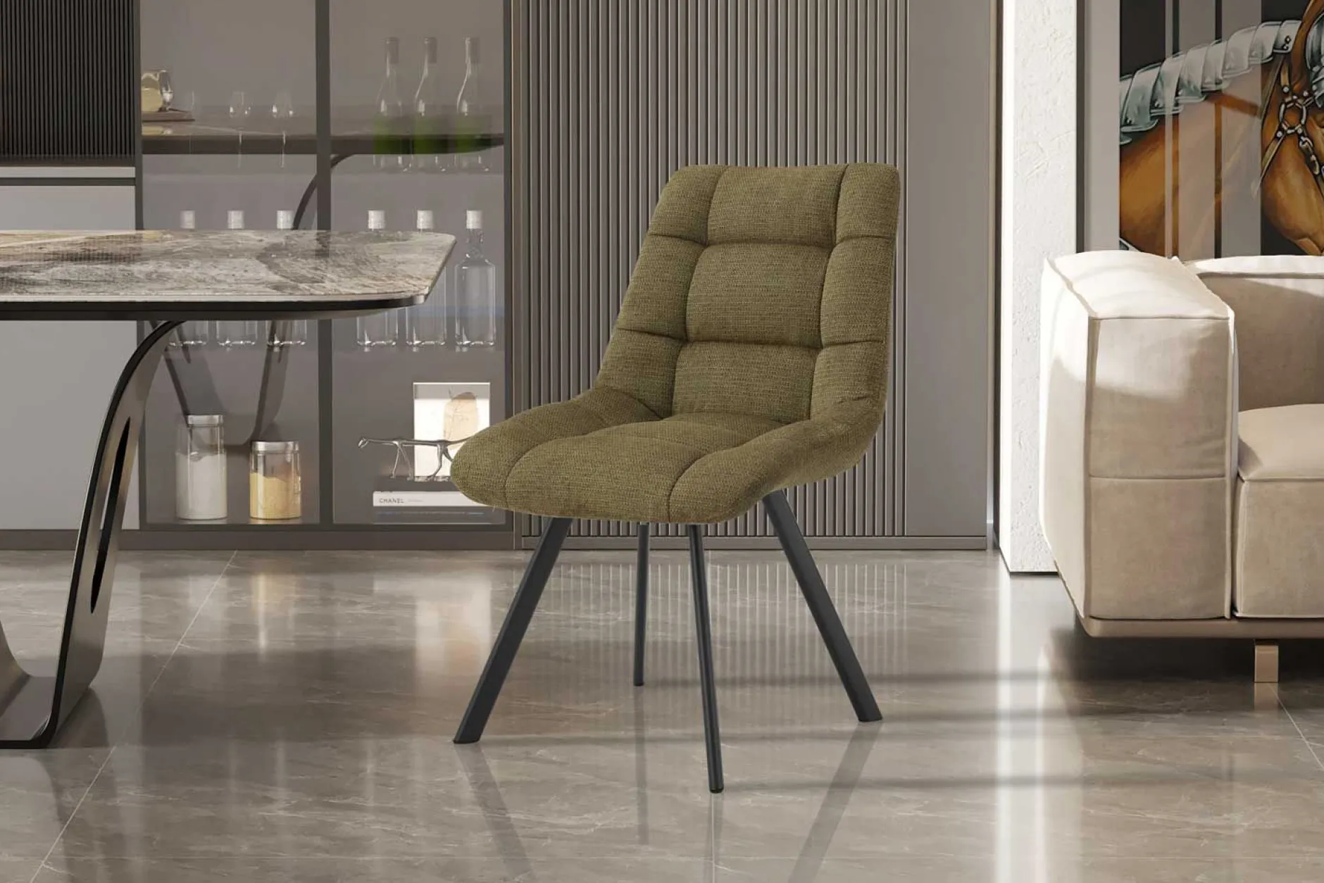 Stuhl Lizzy | 52 x 62 x 89 cm | Grün
