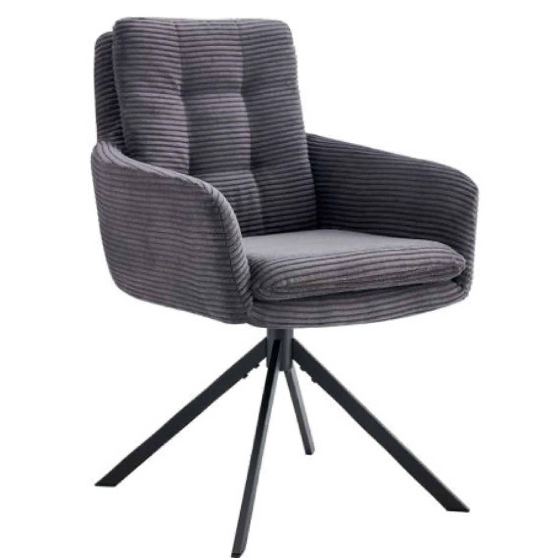 Stuhl Luna | 61 x 67 x 92 cm | Dunkelgrau