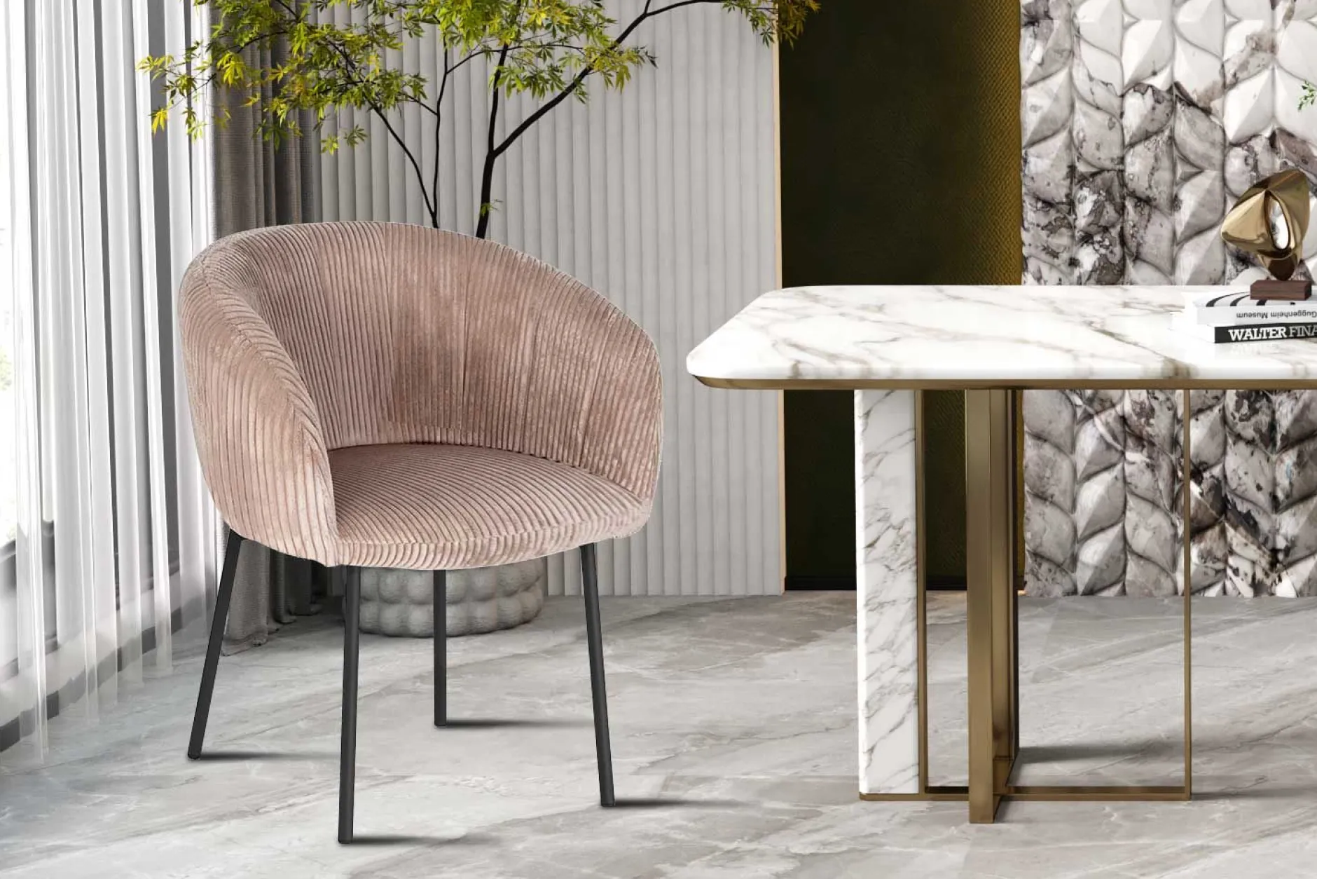 Stuhl Sill | 57 x 62 x 79 cm | Sandfarbe