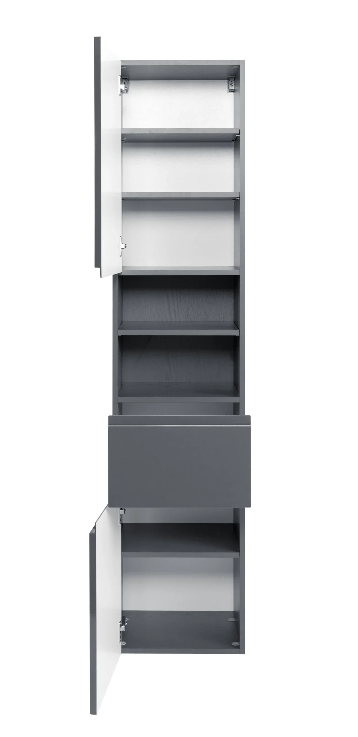 Säulenschrank Cardiff | 40 x 35 x 180 cm | Grau