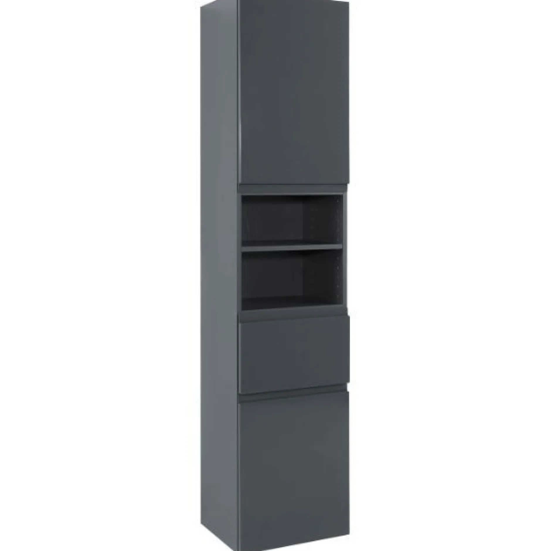 Säulenschrank Cardiff | 40 x 35 x 180 cm | Grau