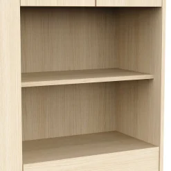 Säulenschrank Cougar - 84x33x185cm - 5 Türen und 1 Schublade - Eiche