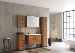 Säulenschrank Dusan mit 2 Türen und 1 Schublade - Eiche wotan