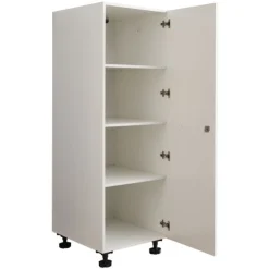 Säulenschrank für Waschmaschine Laundreezy | 50 x 68 x 162 cm | Weiß
