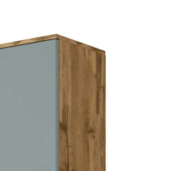 Säulenschrank Gene 30cm 1 Tür - wotan Eiche/grün