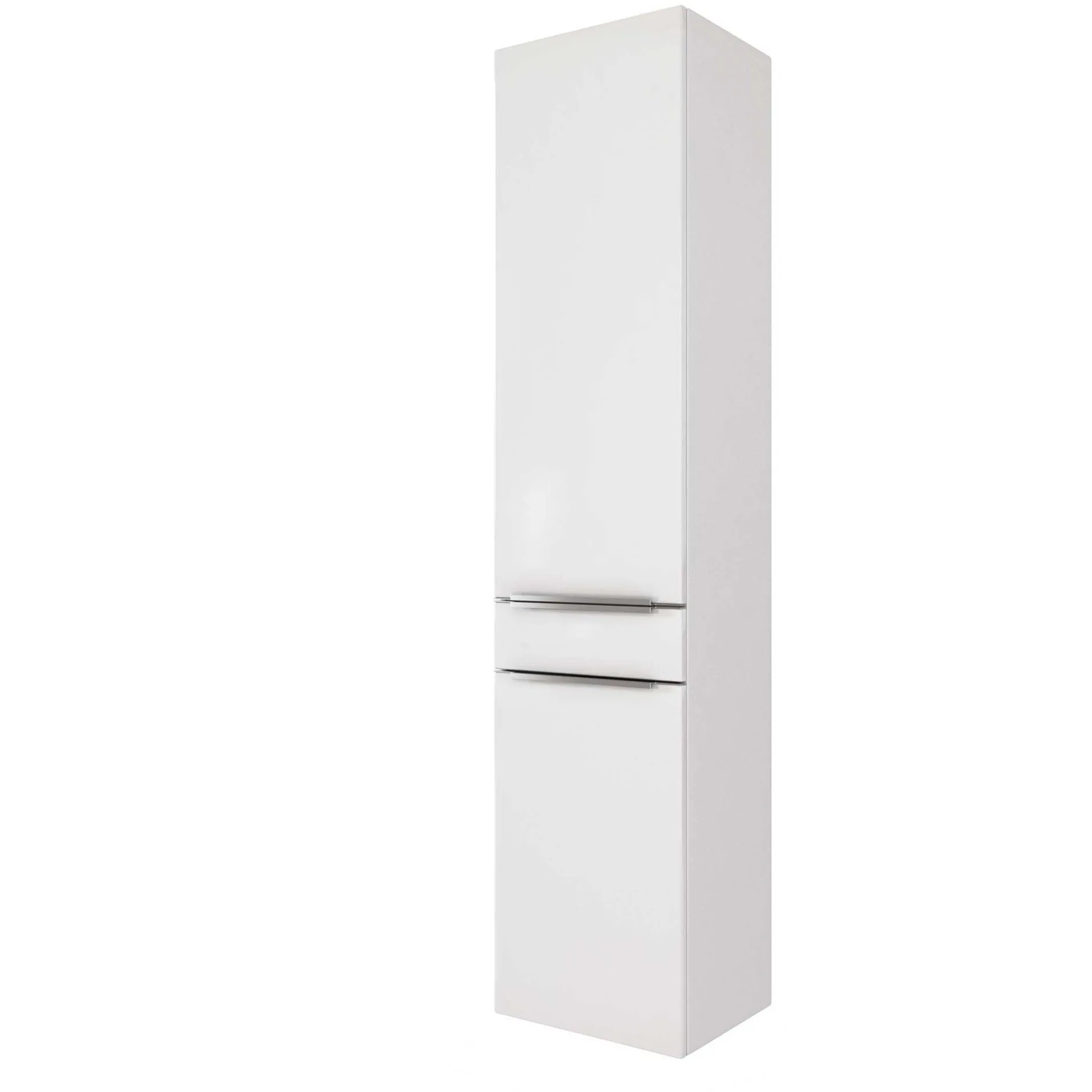 Säulenschrank Hansen 40cm 2 Türen und 1 Schublade - weiß