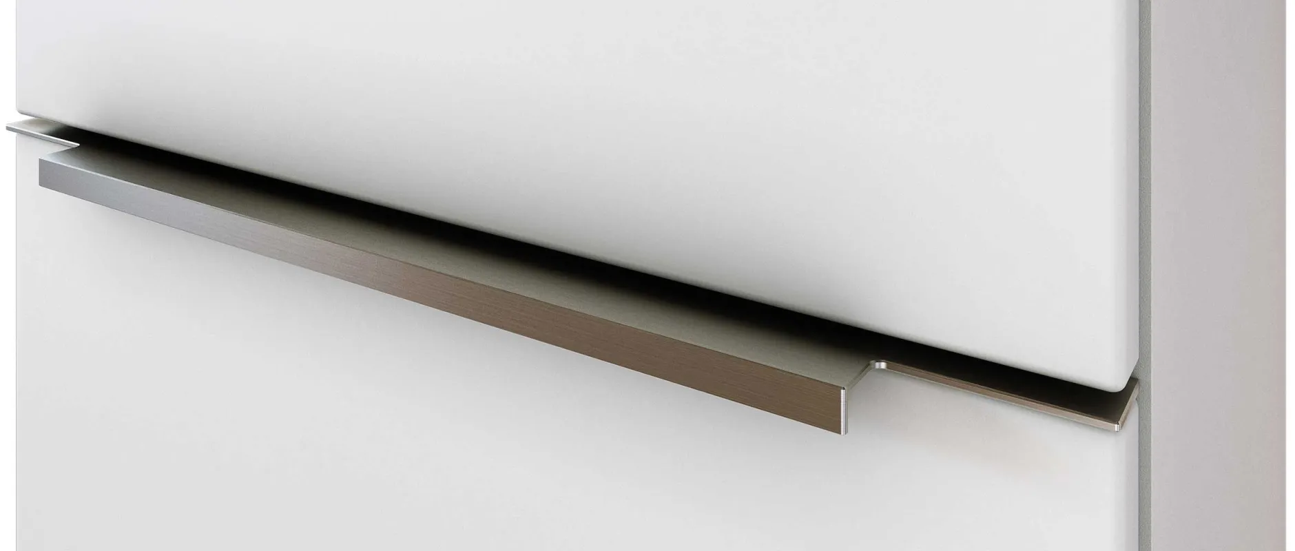 Säulenschrank Hansen 40cm 2 Türen und 1 Schublade - weiß
