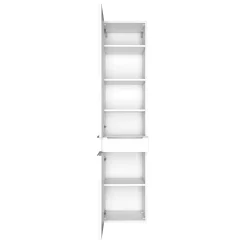 Säulenschrank Hansen 40cm 2 Türen und 1 Schublade - weiß