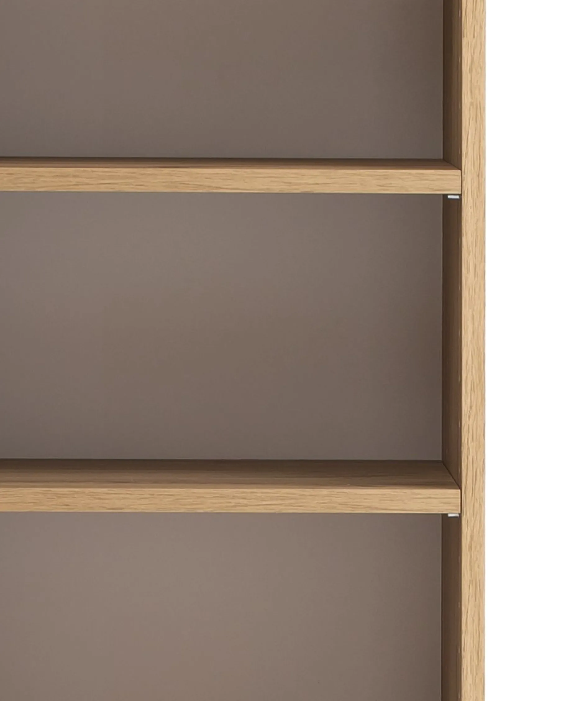 Säulenschrank Helina 40cm 2 Türen - Eiche/Weiß