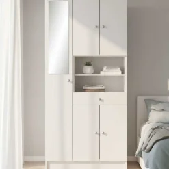 Säulenschrank Imogen-mattweiß