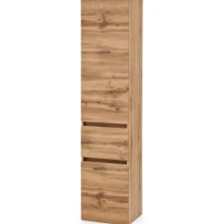 Säulenschrank Kornel 40cm 2 Türen und 1 Schublade - Eiche