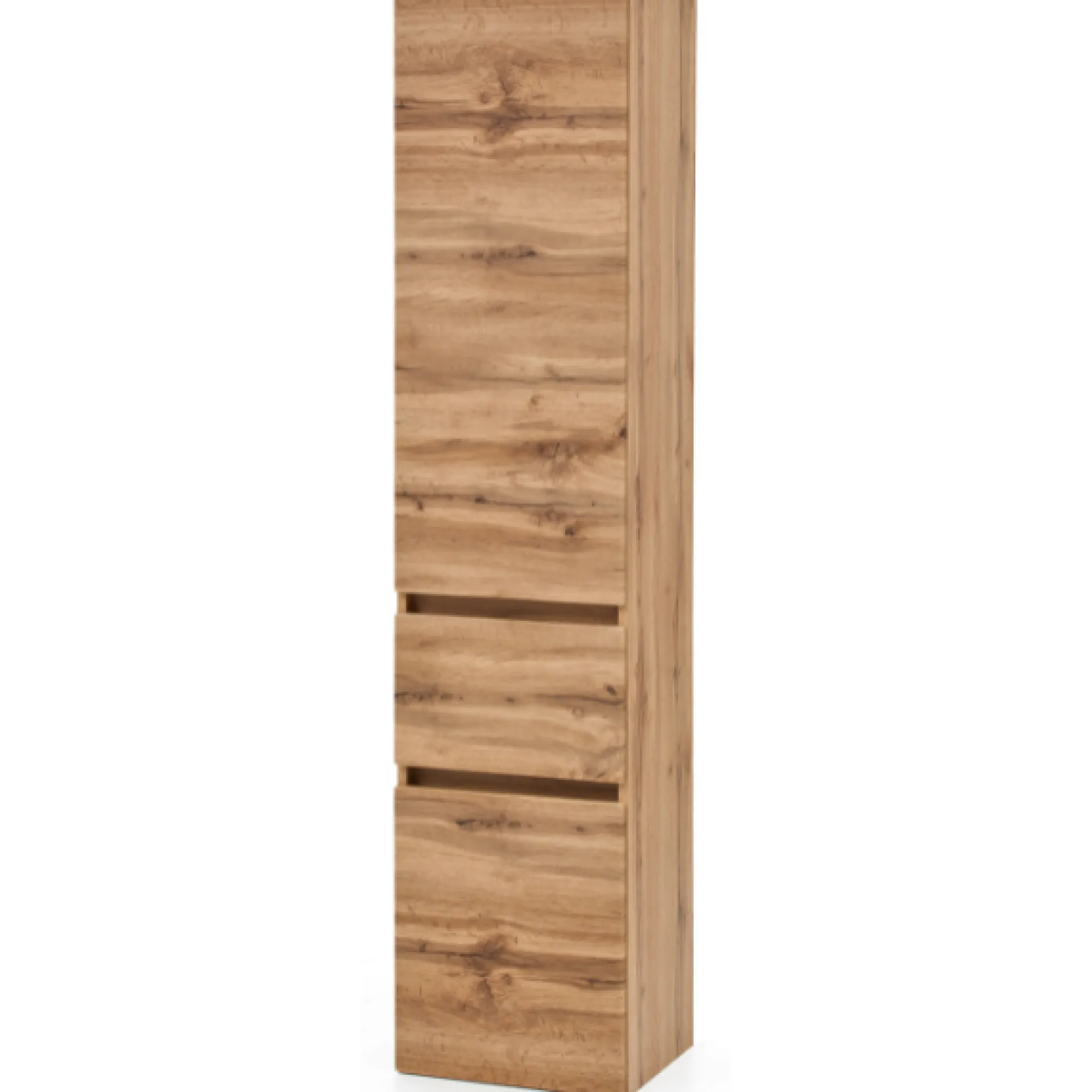 Säulenschrank Kornel 40cm 2 Türen und 1 Schublade - Eiche