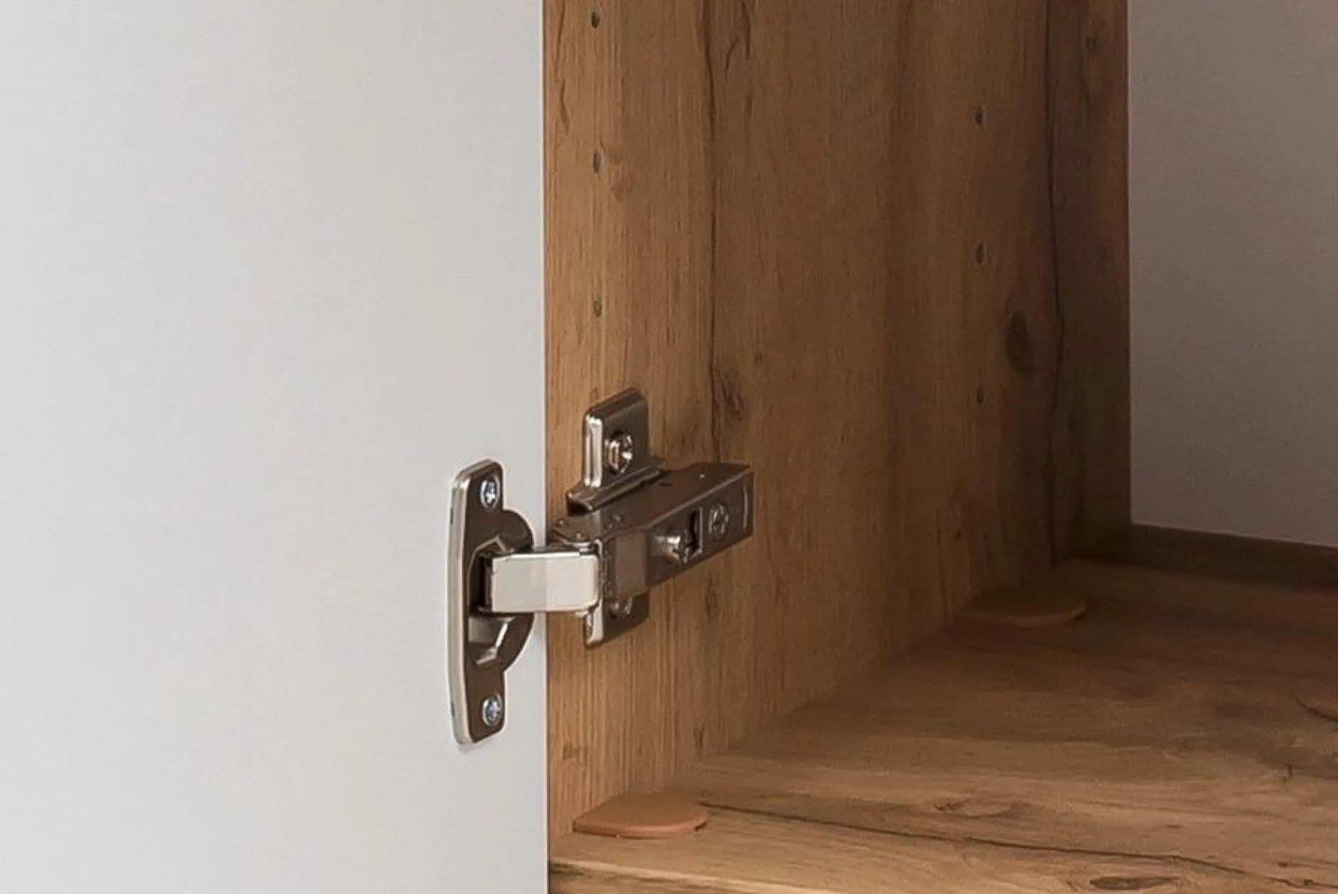 Säulenschrank Kornel 40cm 2 Türen und 1 Schublade - Eiche