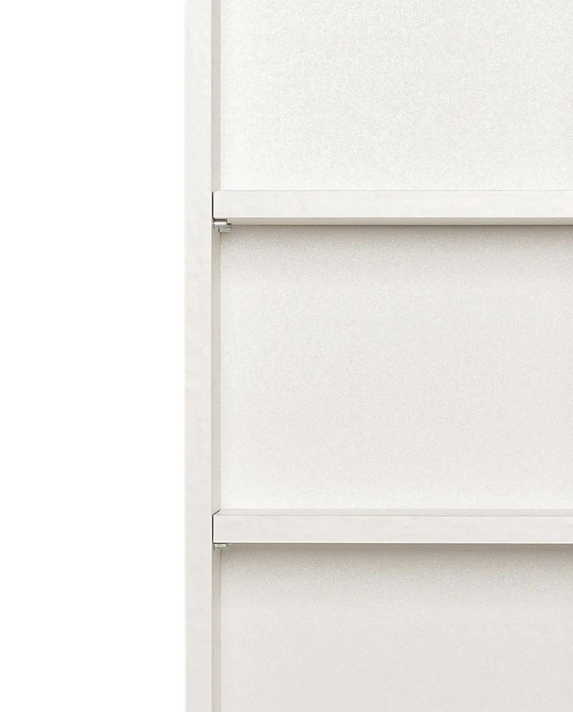 Säulenschrank Pares 30cm 2 Türen und 1 Schublade - weiß